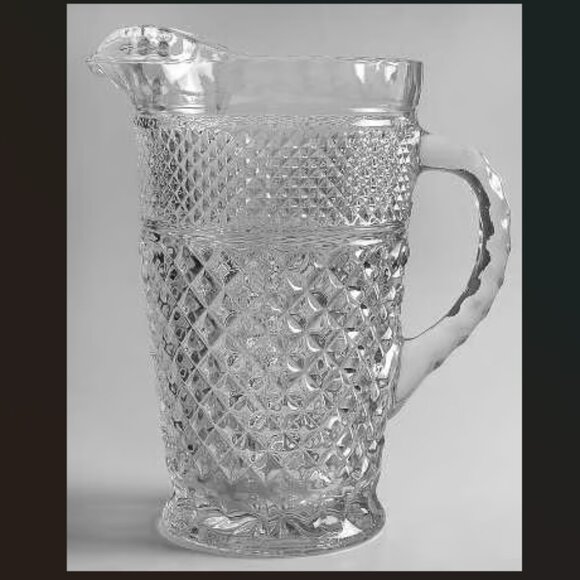 Vintage Anchor Hocking Wexford Crystal Punch Bowl 18 pc Set  Wexford Crystal by Anchor Hocking (18 pc)